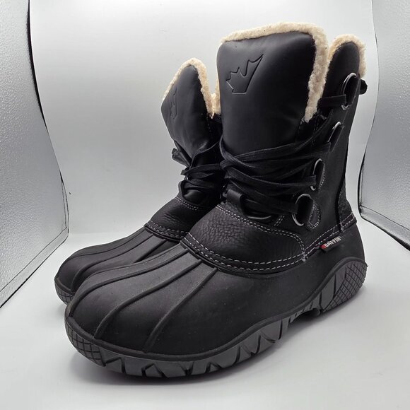 Baffin Yellowknife Mens Size 11 Black Boots Outdoors Winter Casual Comfort - Picture 4 of 13